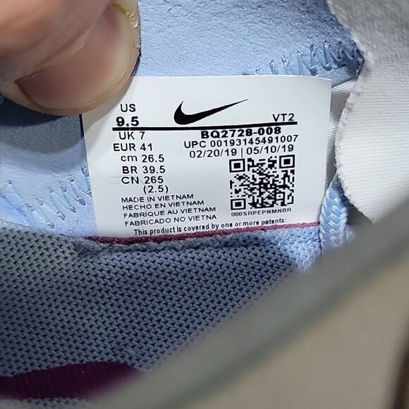 Nike Women's React Element 55 'Psychic Blue' Size 9.5 - Picture 15 of 15